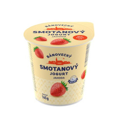 Jogurt B�noveck� smotanov� 145g jahoda