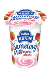 Jogurt Sametov� jahoda 150g Kun�n