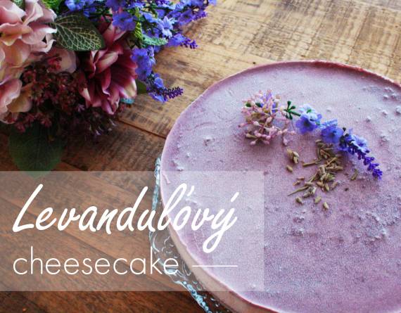 Levanduľový cheesecake Levanduľový cheesecake