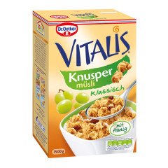 Musli Vitalis chrumkav medov 1,5kg Dr.Oetker