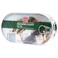 Makrela filety v oleji 170g Fine Life