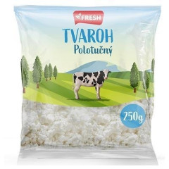 Tvaroh 250g polotun Fresh