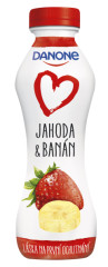 Jogurtov� n�poj Danone jahoda-ban�n 290g "ML"