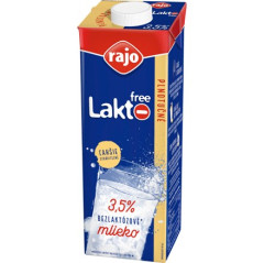 Mlieko trvanliv 3,5% 1L bezlakt. Rajo