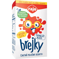 Mlieko trvanliv 250ml 3,5% Brejky Rajo