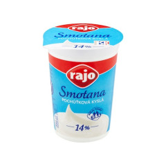 Smotana erstv 14% 250g kysl Rajo