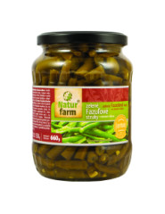 Fazu�ov� struky 660g/720ml zelen� Natur Farm
