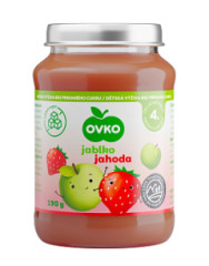 Detsk viva Jablko-Jahoda bez cukru 190g Ovko Novofruct