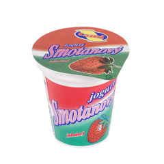 Jogurt ilinsk smotanov Jahoda 125g "ZMV"