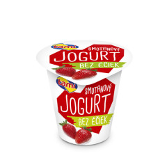 Jogurt Smotanov bez iek jahoda 135g "ZMV"