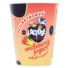 Jogurt smotanov� bezlakt. 150g jahoda anan�s "ZMV"