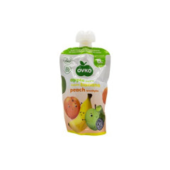 Ov.pyr Jablko-bann-broskya bez cukru 120g Ovko