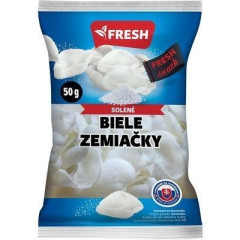 Chipsy Zemiakov lupienky Biele solen 50g Fresh