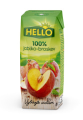 Ds Hello 250ml Jablko broskya 100%