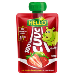 Detsk viva Hello CUUC 100% jahoda 100g s uzverom