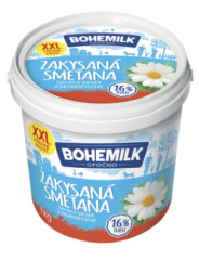 Smotana erstv kysl 16% 1kg Bohemilk