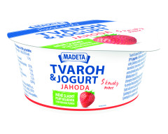Jogurt Jihoesk Tvaroh a jogurt 135g jahoda