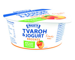 Jogurt Jihoesk Tvaroh a jogurt 135g broskya