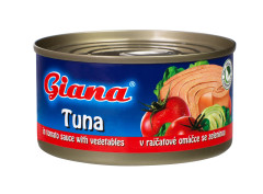 Ryby Tuniak tomato so 185g Giana