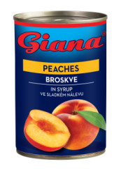 Kompt Broskyne 410g/425ml Gian.