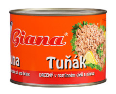 Ryby Tuniak olej sendvi.1705g Giana