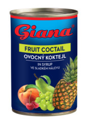 Kompt Kokteil ovocn 425g tropic. Giana