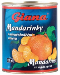 Komp�t Mandar�nky l�pan� 820g/850ml