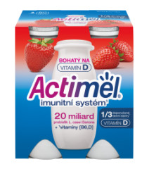 Danone Actimel Jahoda 4x100ml 
