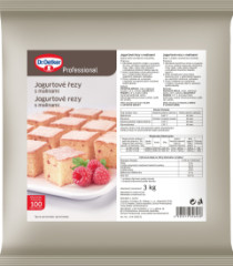 Mnik Jogurtov rezy s malinami 3kg Dr.Oetker