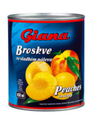 Kompt Broskyne 820g Giana